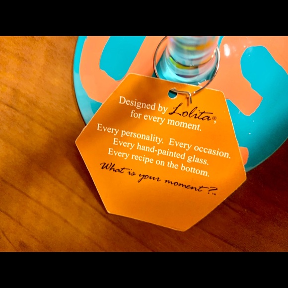 Lolita Love My Wine, Hand Painted, “30 ish" 15 oz. Wine Glass, Display only. - Picture 7 of 10